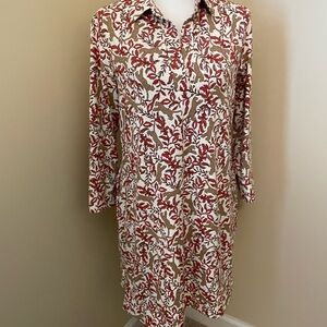 Floral Print Shirt Dress